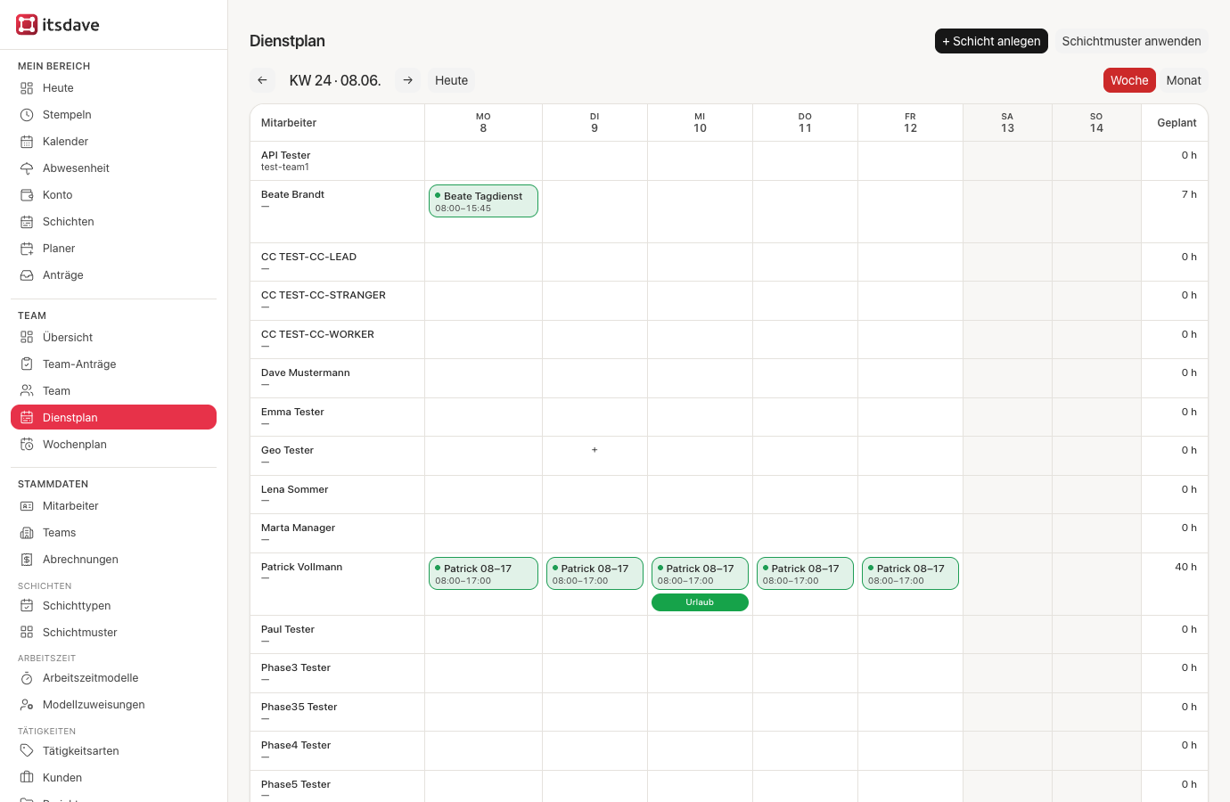 Dienstplan